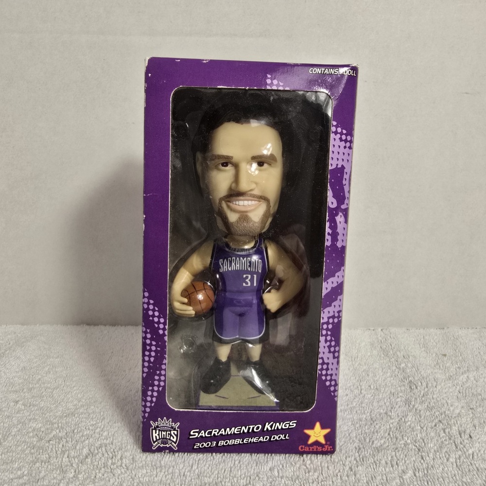 2003 Scott Pollard Sacramento Kings Carl's Jr. Basketball Bobblehead- New In Box